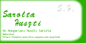 sarolta huszti business card